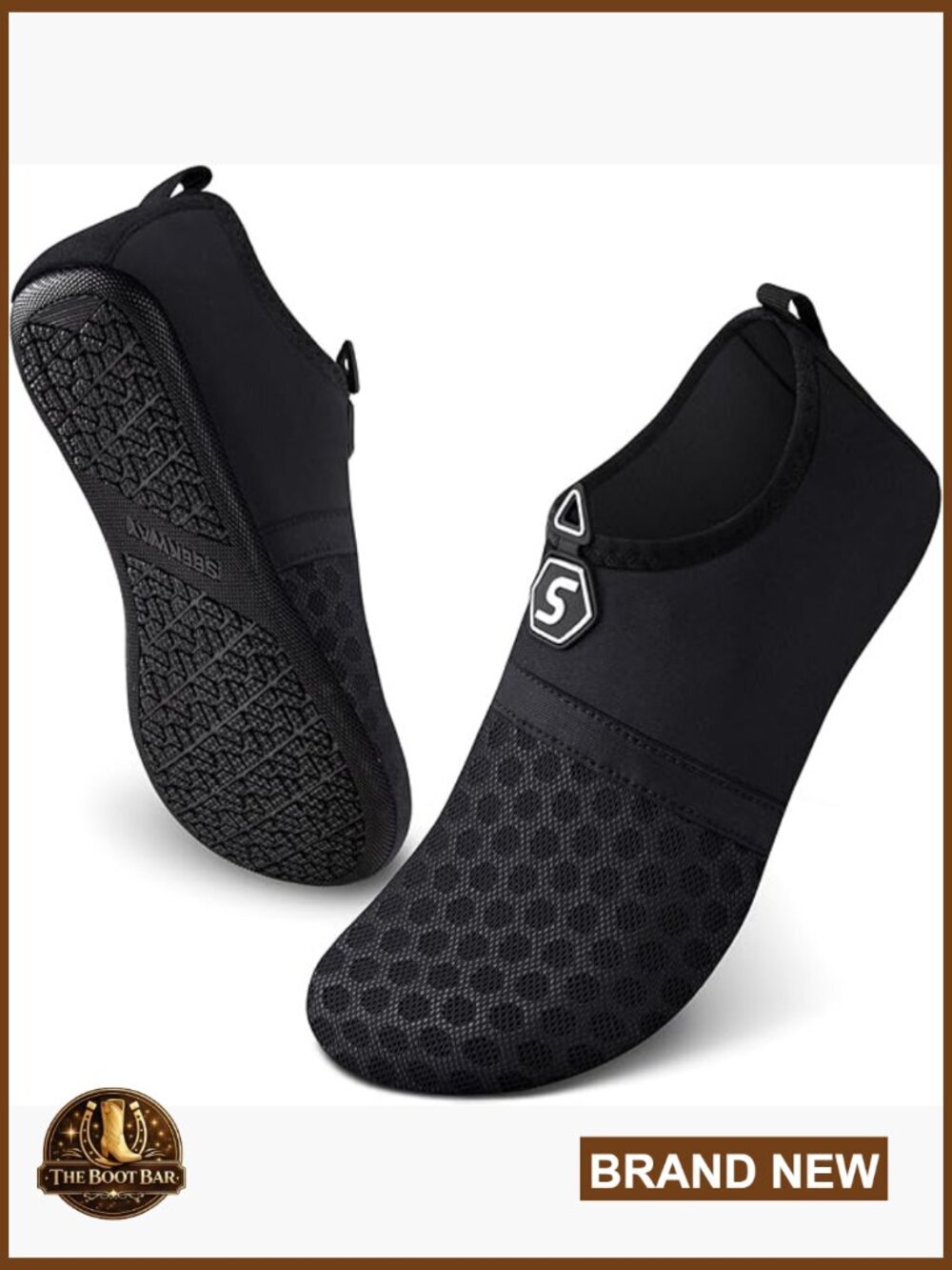 Quick-Dry Aqua Socks Barefoot Slip-on Water Shoes for Beach Pool Surf Yoga